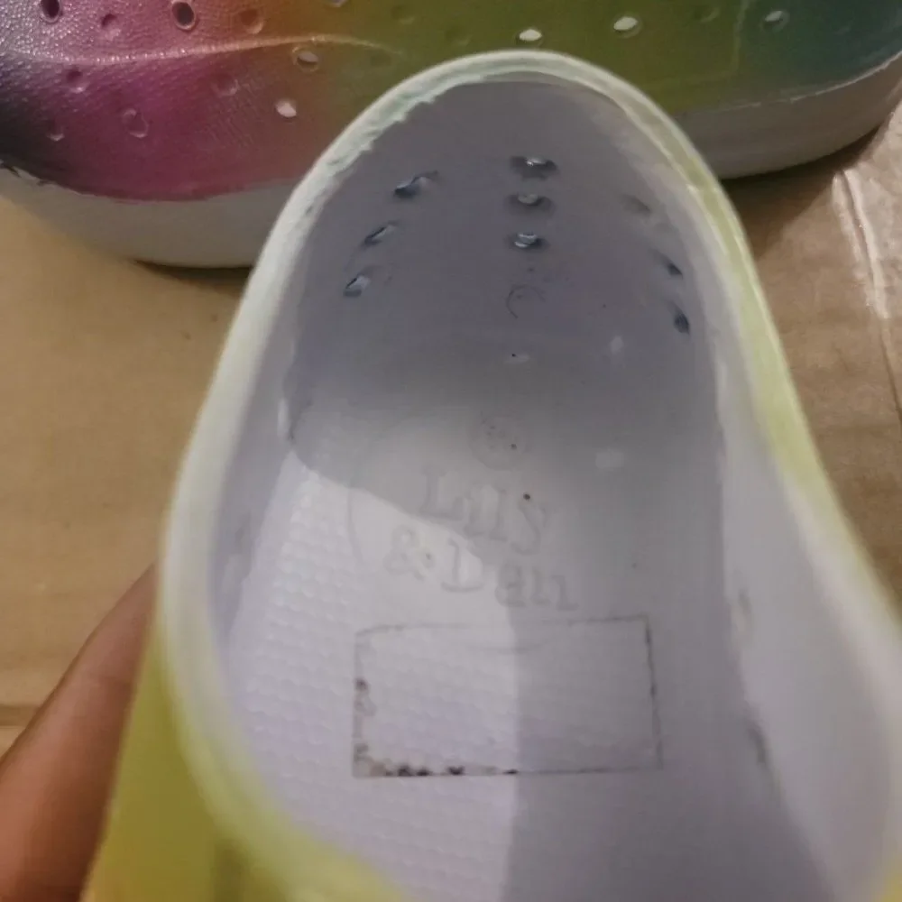 Lily & Dan Unisex Kids Multicolor Comfort Slip On Water Shoes Size US 5/6